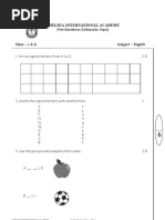 l.k.g exam class paper Pre Papers.Margaret Exam Rebello English & Primary Maths l.k.g exam class paper Pre Papers.Margaret Exam Rebello English & Primary Maths