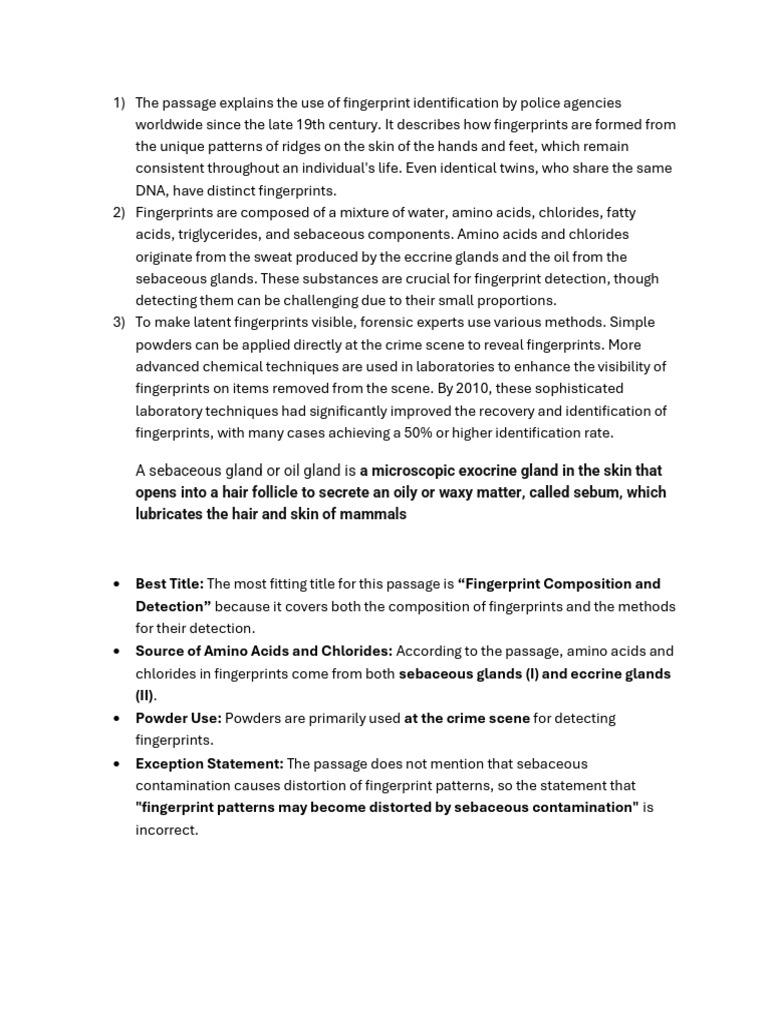 Fingerprint Identification Techniques | PDF | Fingerprint