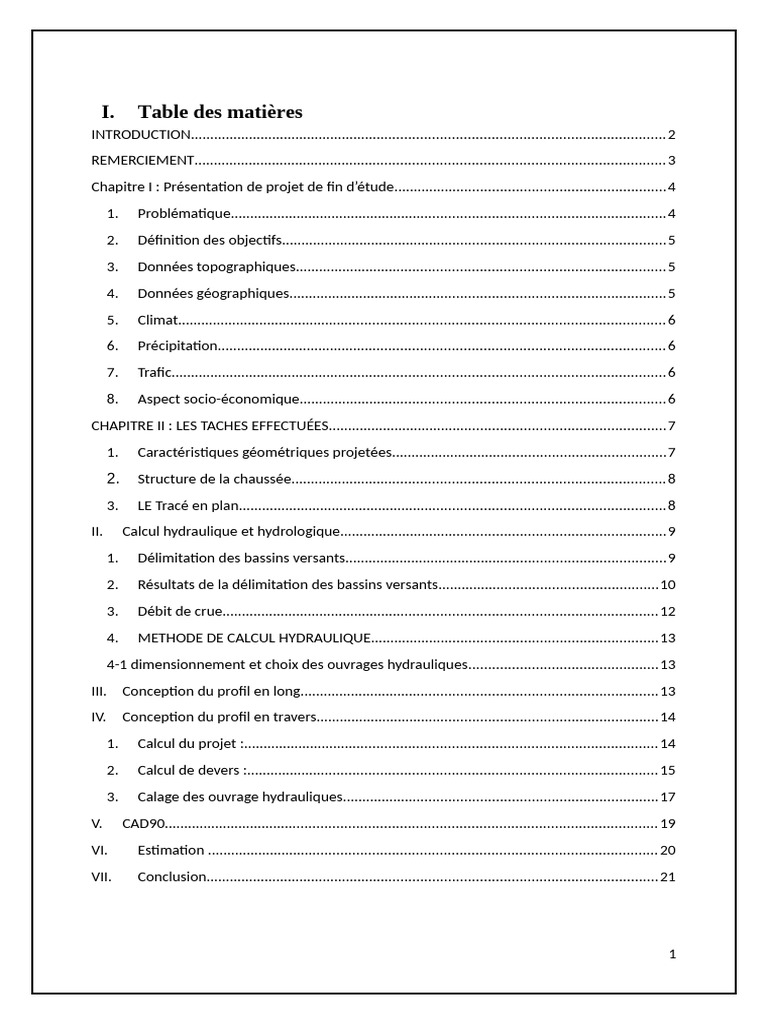 Élaboration du projet RP5404 Taza | PDF | Climat | Bassin versant