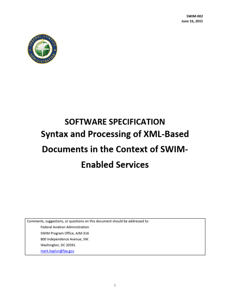 Syntax and Processing of XML-Based Documents 06162015 | PDF | Xml ...