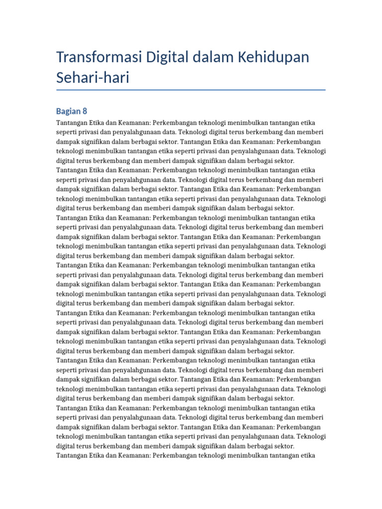 Tantangan Etika dan Keamanan Digital | PDF
