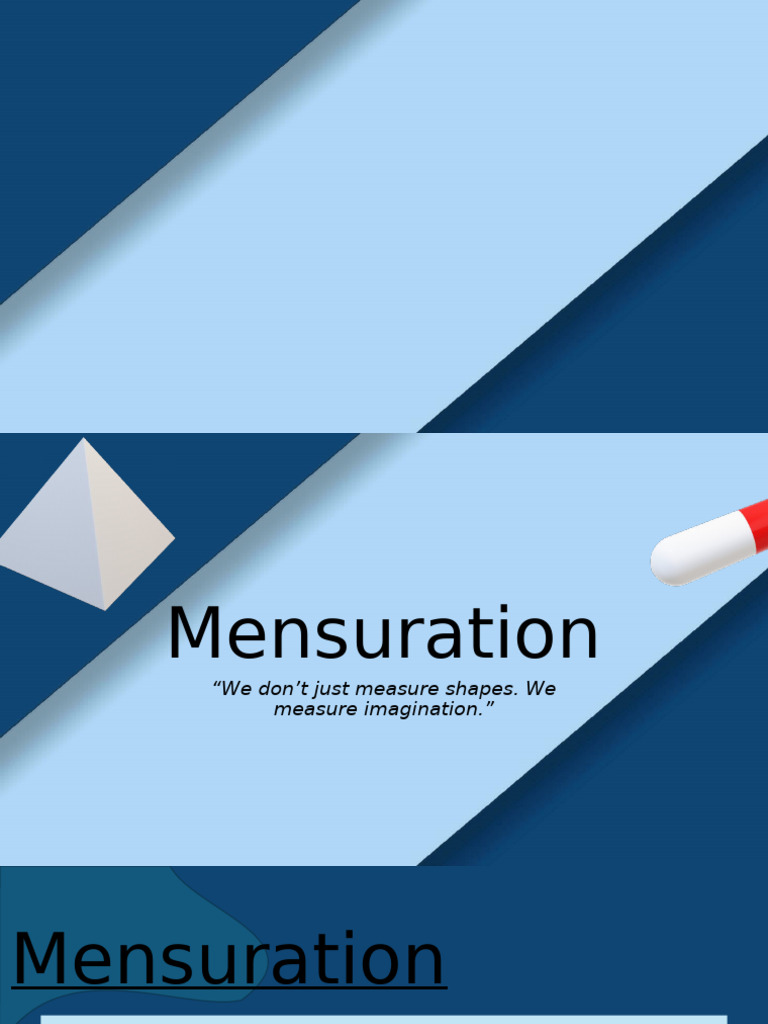 Mensuration | PDF