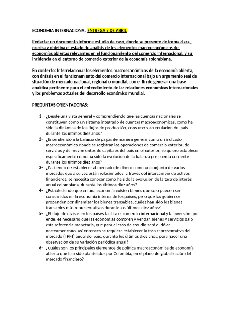 Elementos de la Economía Internacional | PDF | El comercio ...