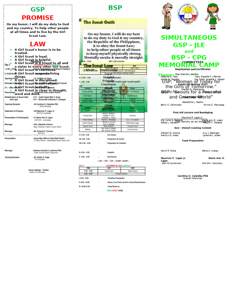 GSP-BSP Joint Encampment 2025 | PDF