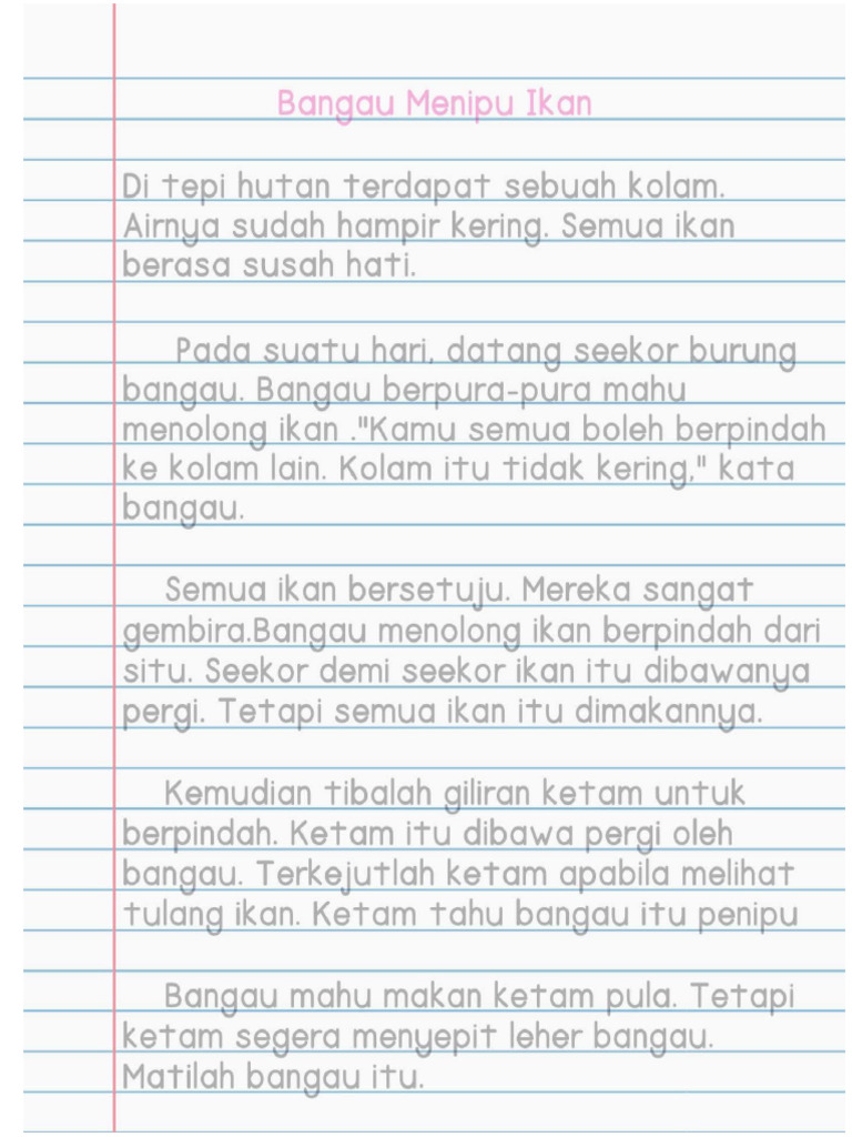 Salin Petikan Tahun 1 | PDF