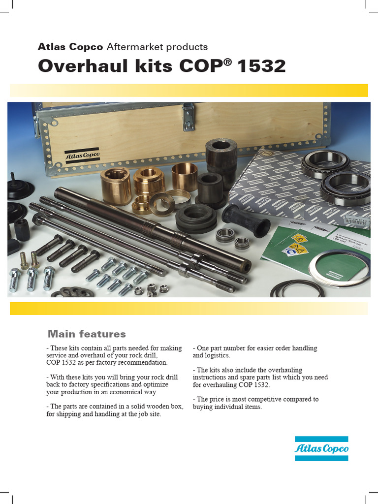 COP 1532 Overhaul Kits Overview | PDF | Bearing (Mechanical) | Washer ...