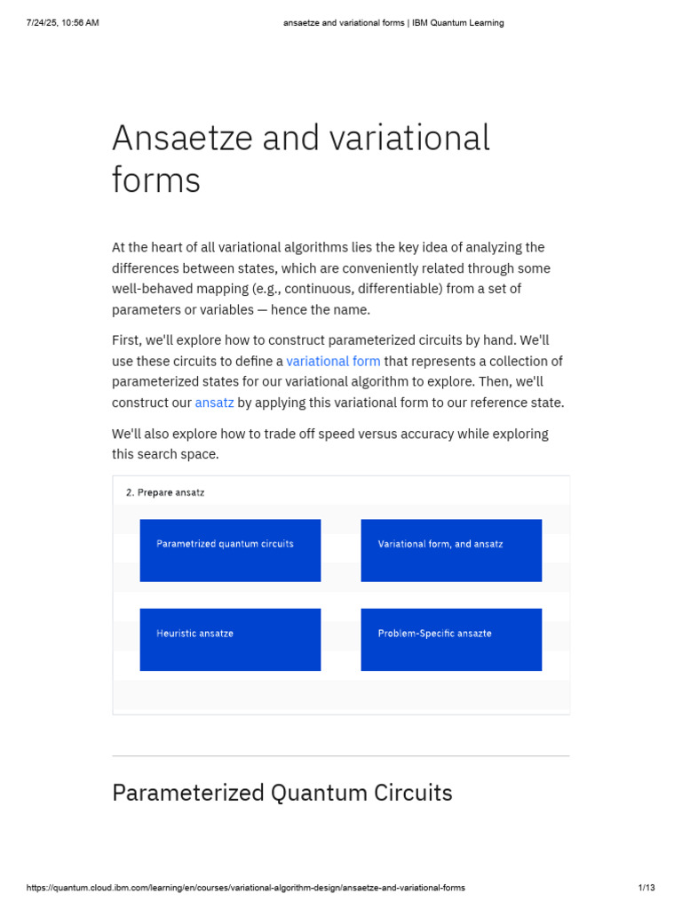 Variational Algorithm Design in Quantum | PDF | Quantum Computing ...