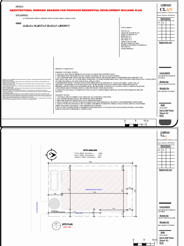 Residential Development Building Plan | PDF | Mulch | Soil
