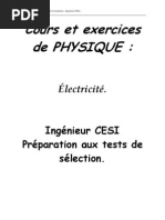 Download Cours  Exercices dElectricite_cesi_20042007 by Oumaima Slim SN89391038 doc pdf