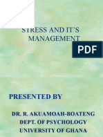 Stress and It'S Management
