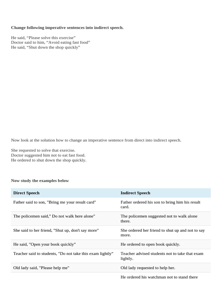 Imperative and Exclamatory Sentences | PDF | Syntax | Grammar