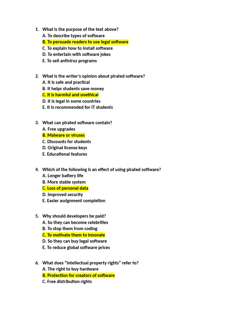 Hortatory Worksheet | PDF | Copyright Infringement | Software