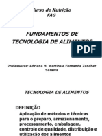 Fundamentos Da Tecnologia de Alimentos