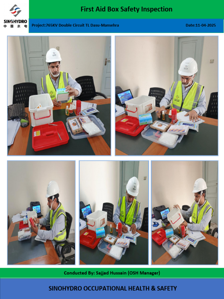 First Aid Box Inspection Report 765KV TL | PDF