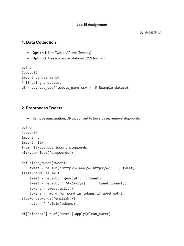 Twitter Sentiment Analysis with Python | PDF | Computing