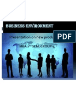 Presentation On New Product Idea: Business Environment