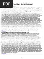 Contoh Penelitian Korelasional