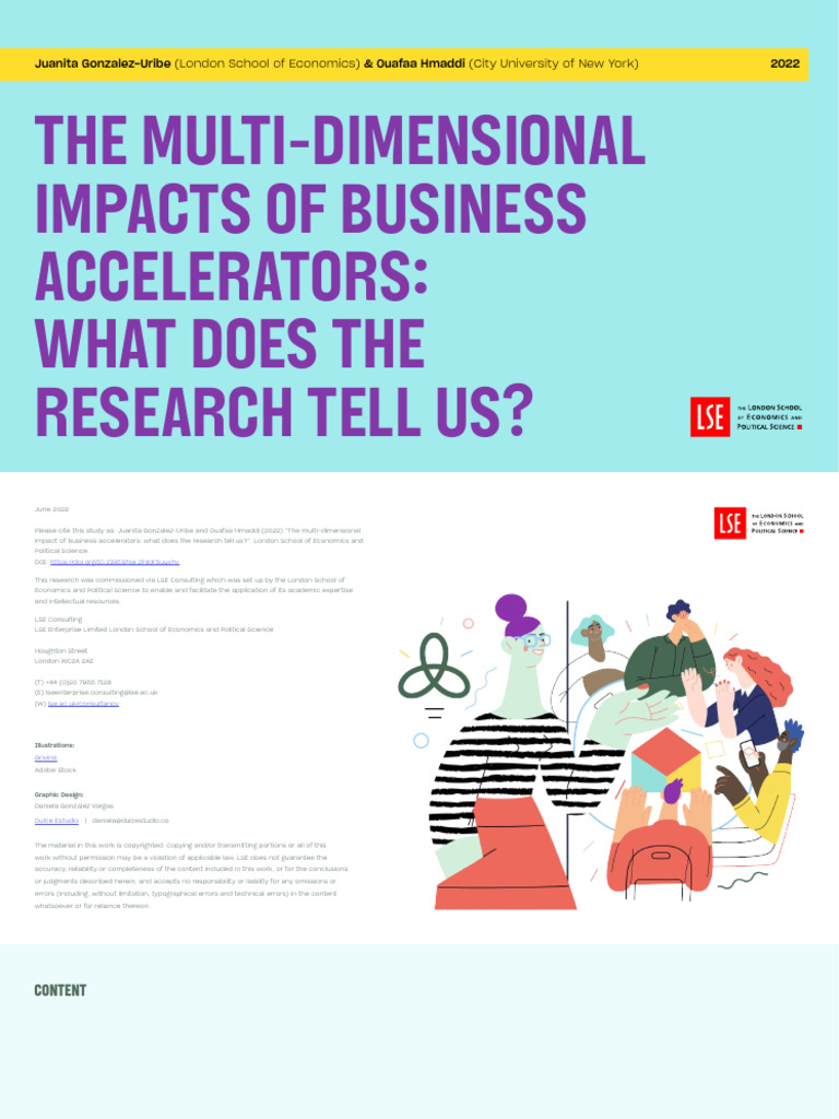 The Multi Dimensional Impacts of Business Accelerators | PDF |  Entrepreneurship | Startup Company