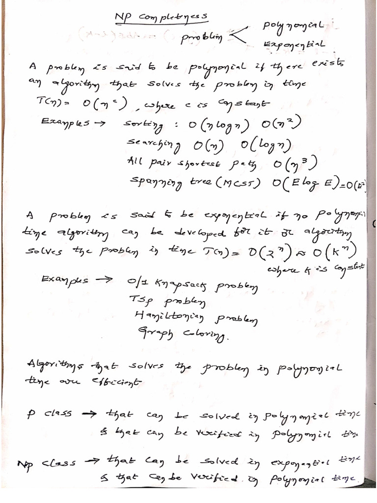 P NP Notes DAA | PDF