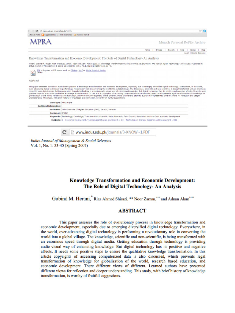 MPRA | PDF