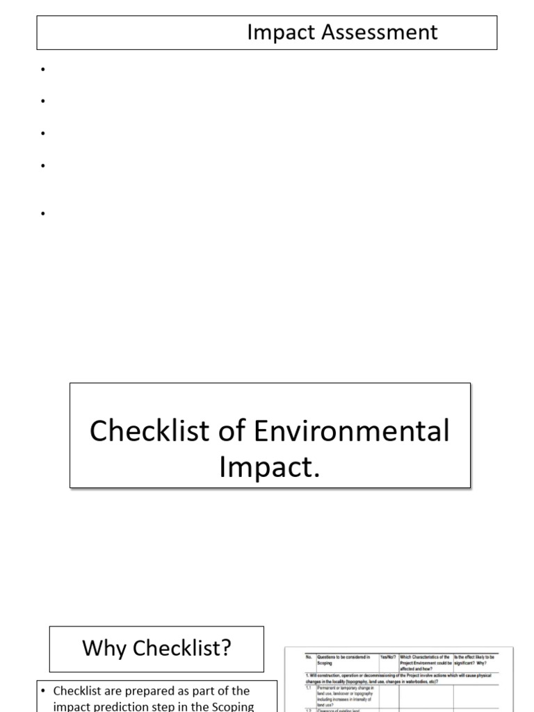 Environmental Impact Assessment Overview | PDF | Hydrogeology ...