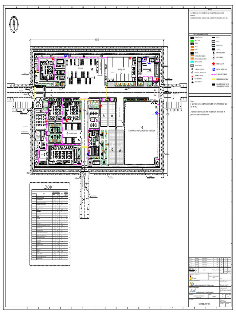 ZBR Modp Ran El Idx Lay 0003 - 04 LV Cables Routing | PDF | Fires