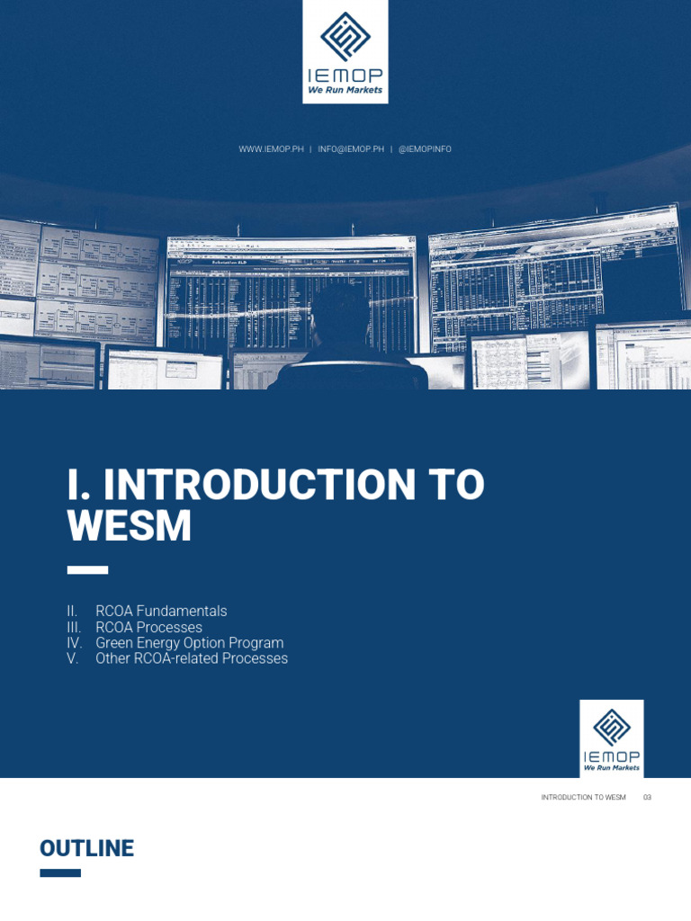 Retail Module 1 - Introduction To WESM | PDF | Economies | Electrical ...