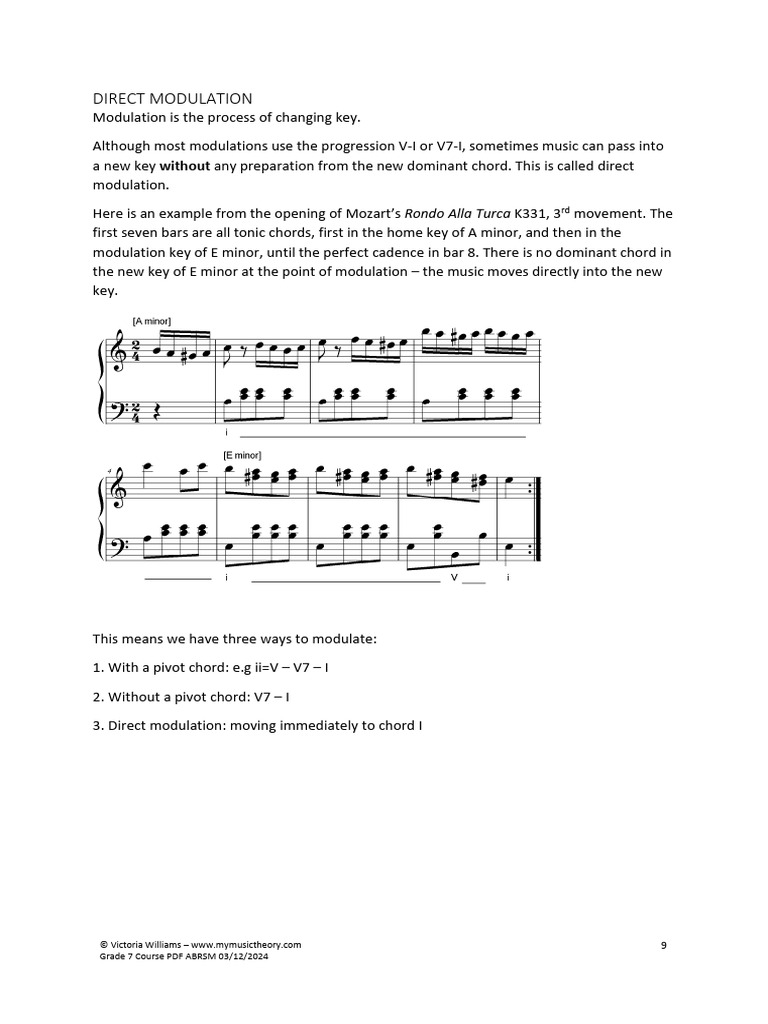 C1 G7 DIrect Modulation | PDF