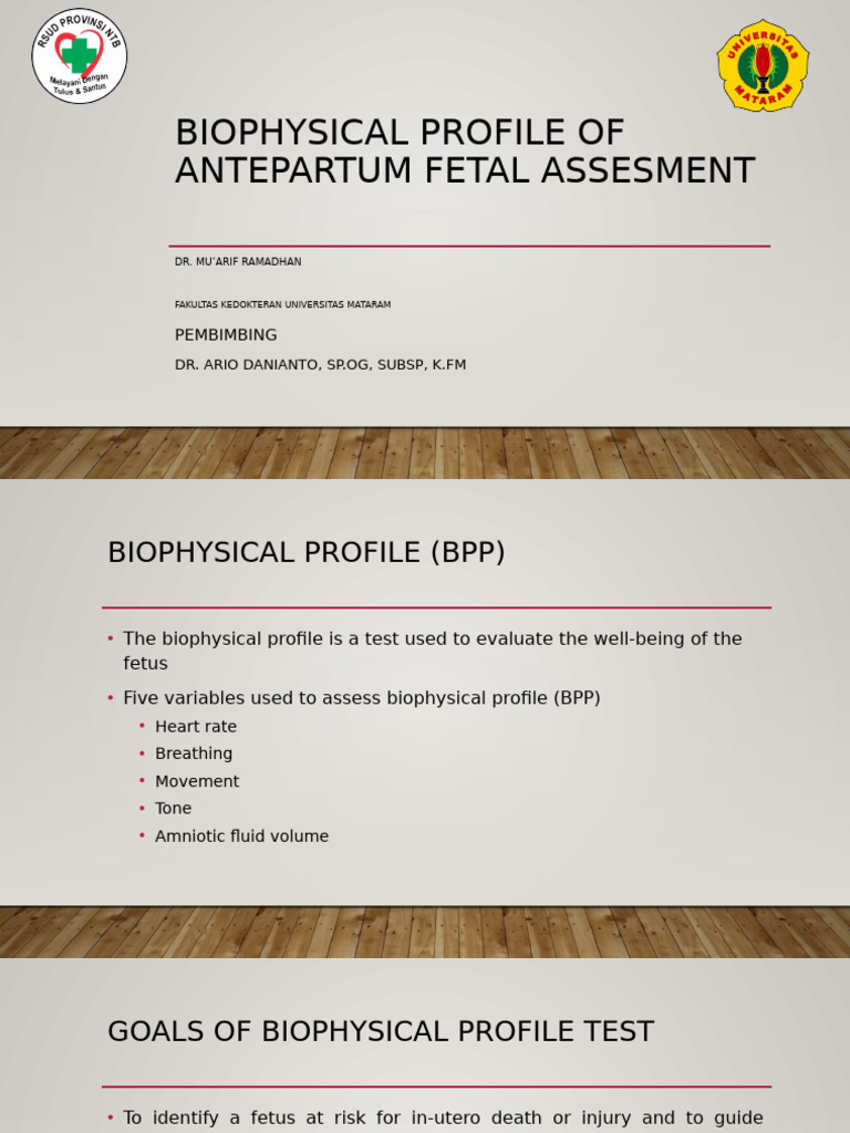 Biophysical Profile Ultrasound Overview | PDF | Fetus | Childbirth