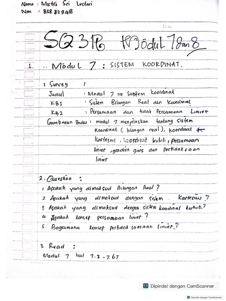 858829418-Mistri Sri Lestari-Sq3rmodul7&8 Dan Jaring2limas | PDF