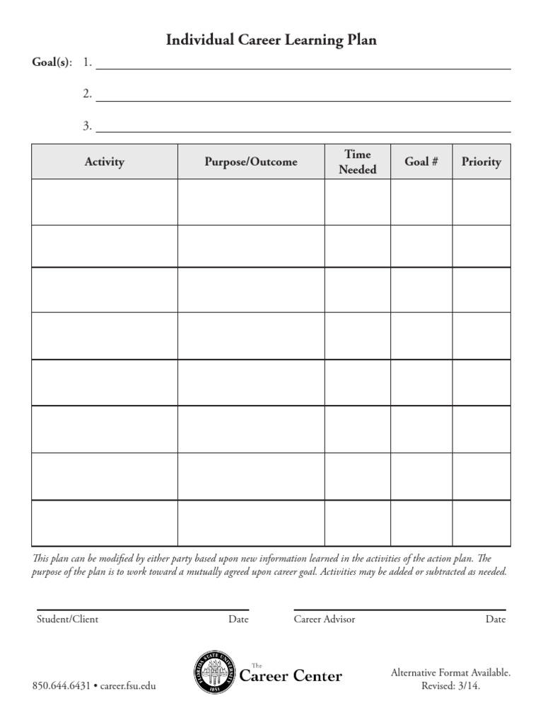 Individual Career Development Plan | PDF