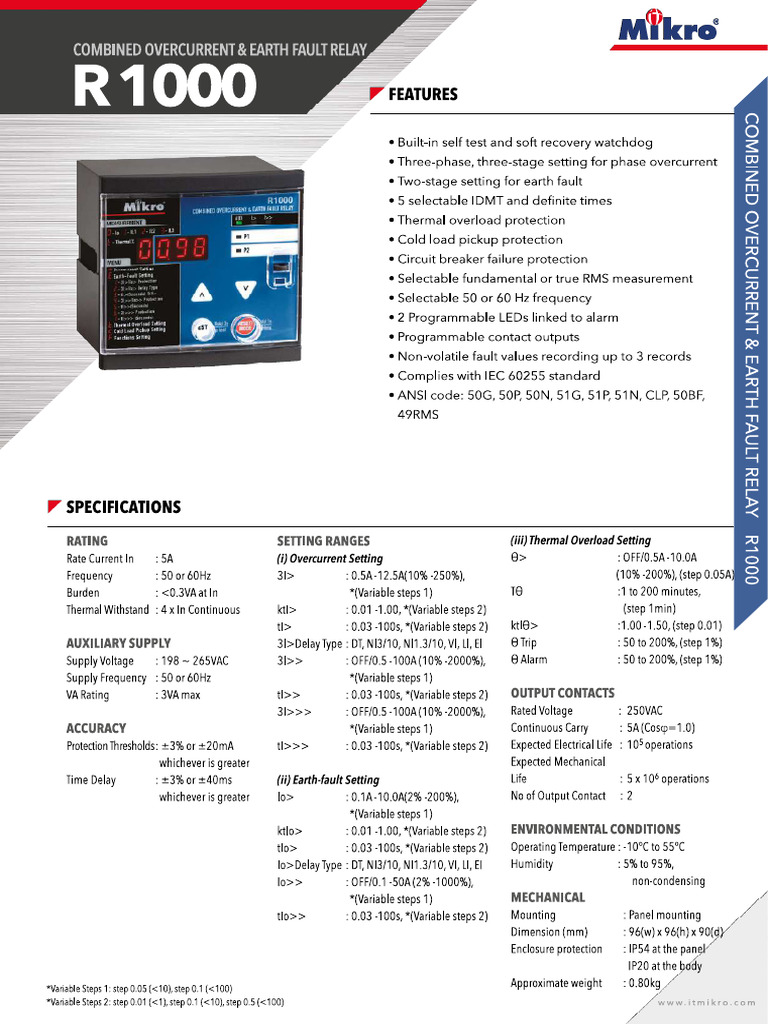 Mikro R1000-230a Oc Ef | PDF