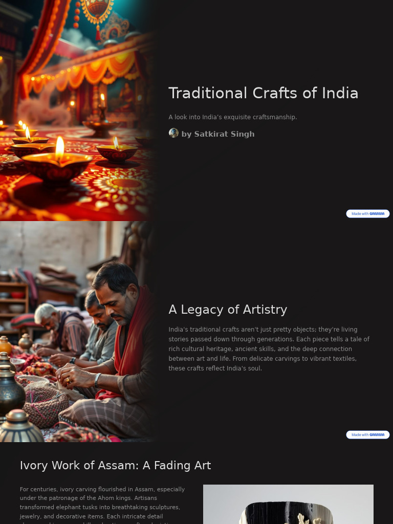 Decline of Assam's Ivory Craft | PDF | Ivory | The Arts