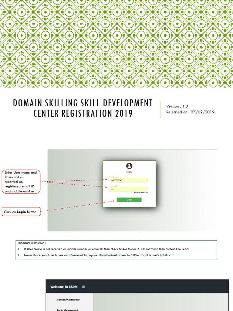 BSDM Domain Skilling Registration Guide | PDF | Cyberspace | Software