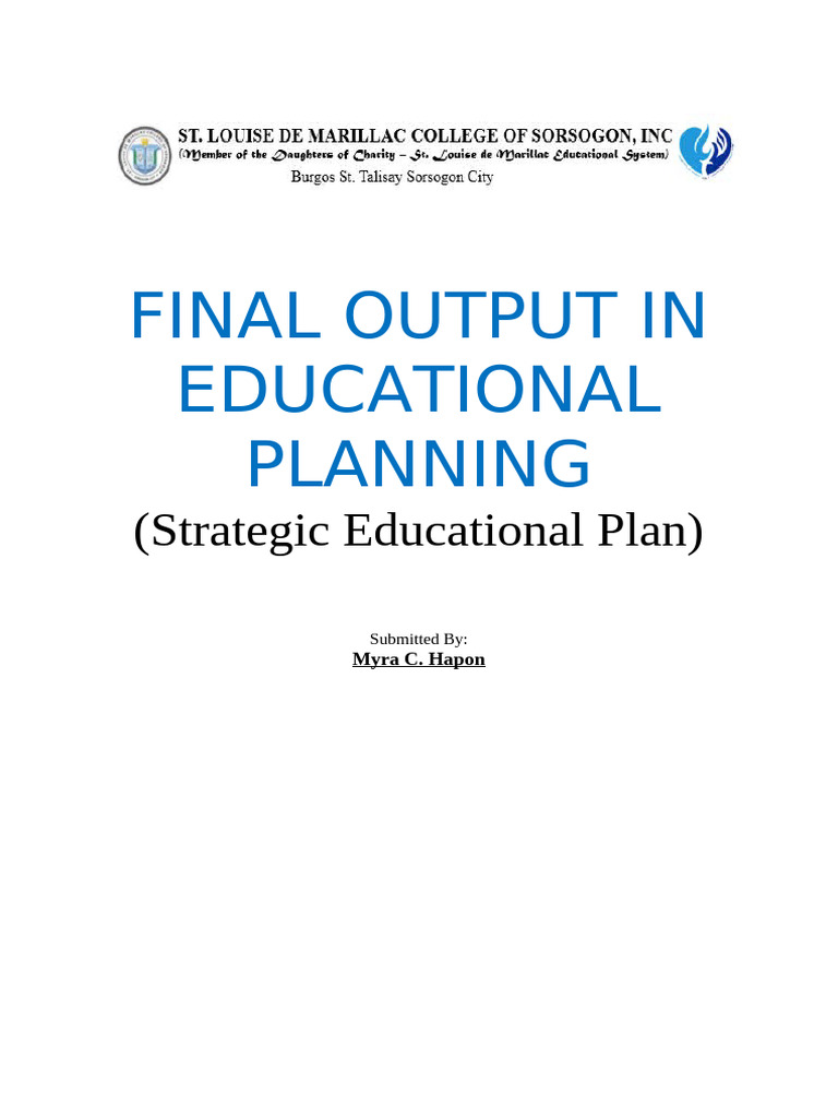 Strategic Educational Plan Overview | PDF | Special Education ...