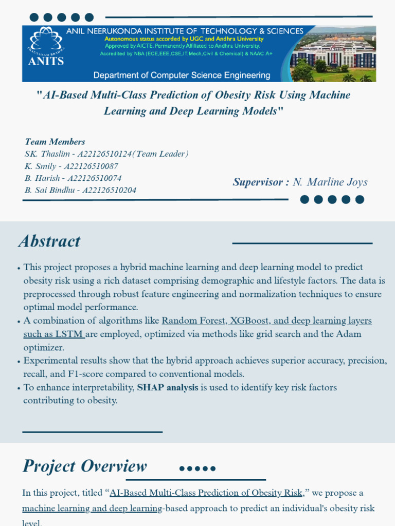 AI-Driven Obesity Risk Prediction Model | PDF | Body Mass Index | Obesity