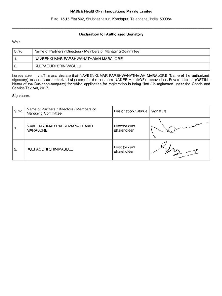 Board Resolution - Letter of Authorization 15909714 | PDF