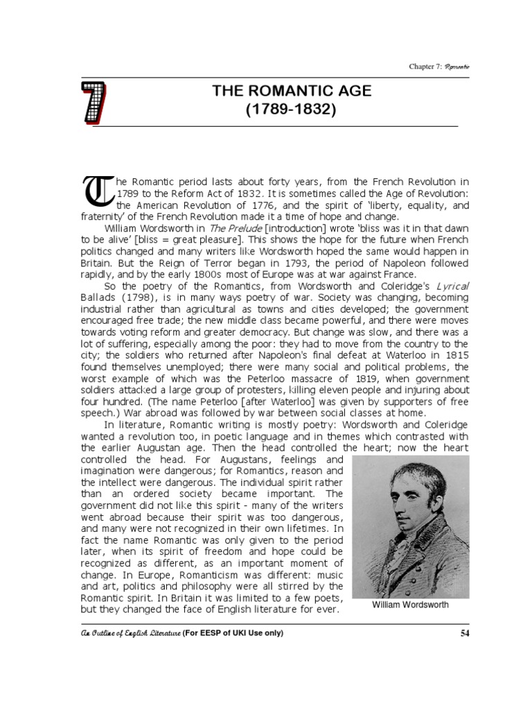 Romantic | PDF | Samuel Taylor Coleridge | William Wordsworth