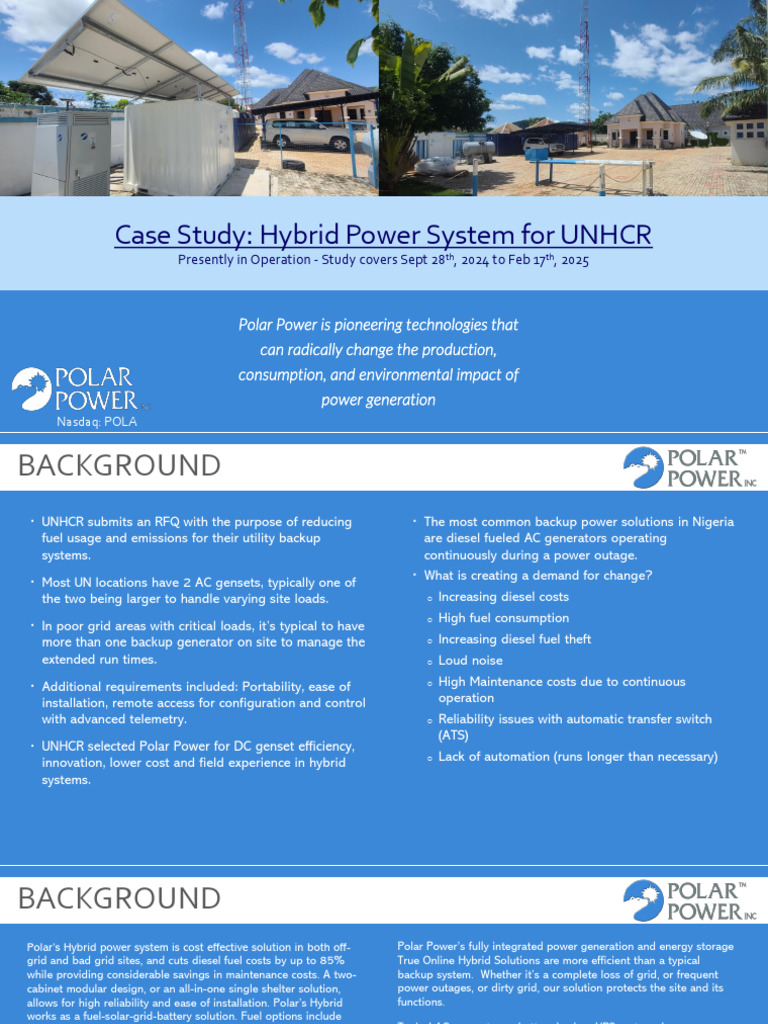 Case Study - Hybrid Power System Feb19-25 | PDF | Electrical Grid ...