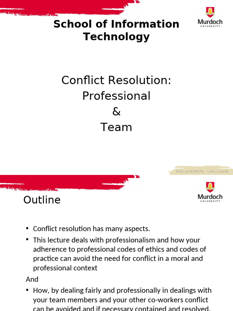 IT Professionalism and Conflict Resolution | PDF | Profession | Expert