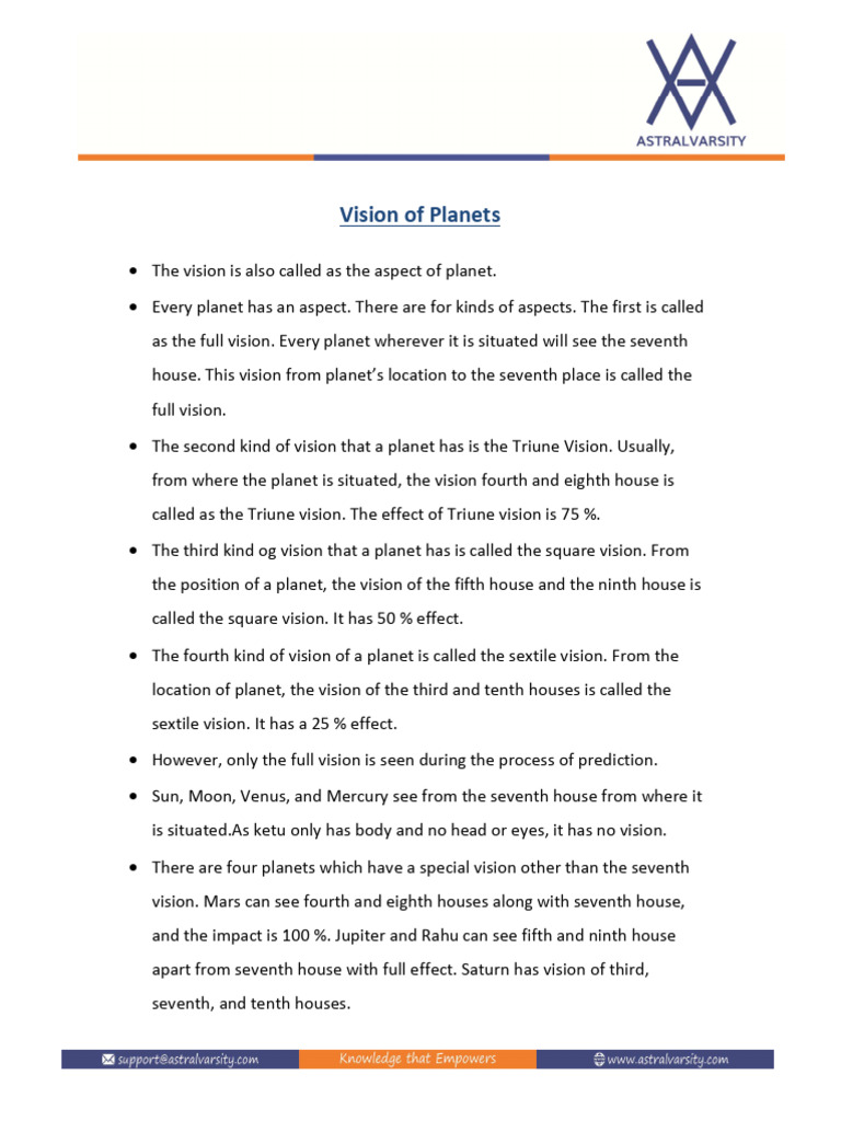 Vision of Planets | PDF