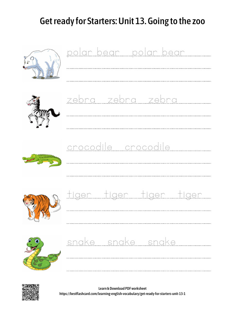 Unit 13 Going To The Zoo | PDF