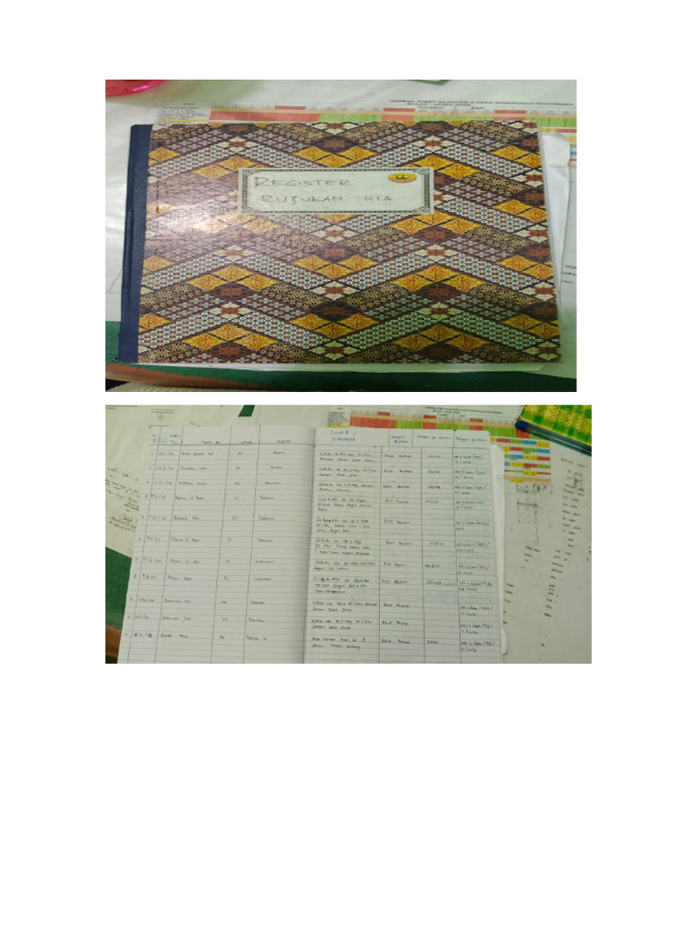 Foto Buku Register Rujukan | PDF