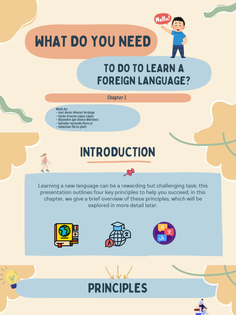 Four Principles for Language Learning | PDF | Learning | Vocabulary