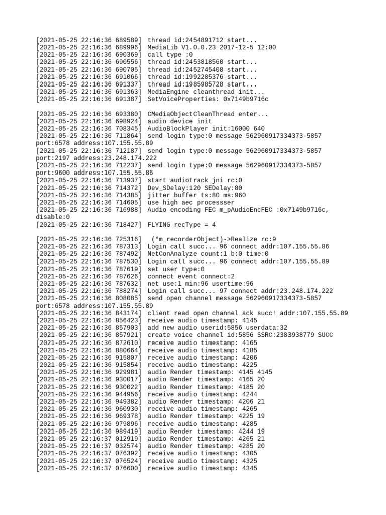 Audio Processing Log Analysis | PDF