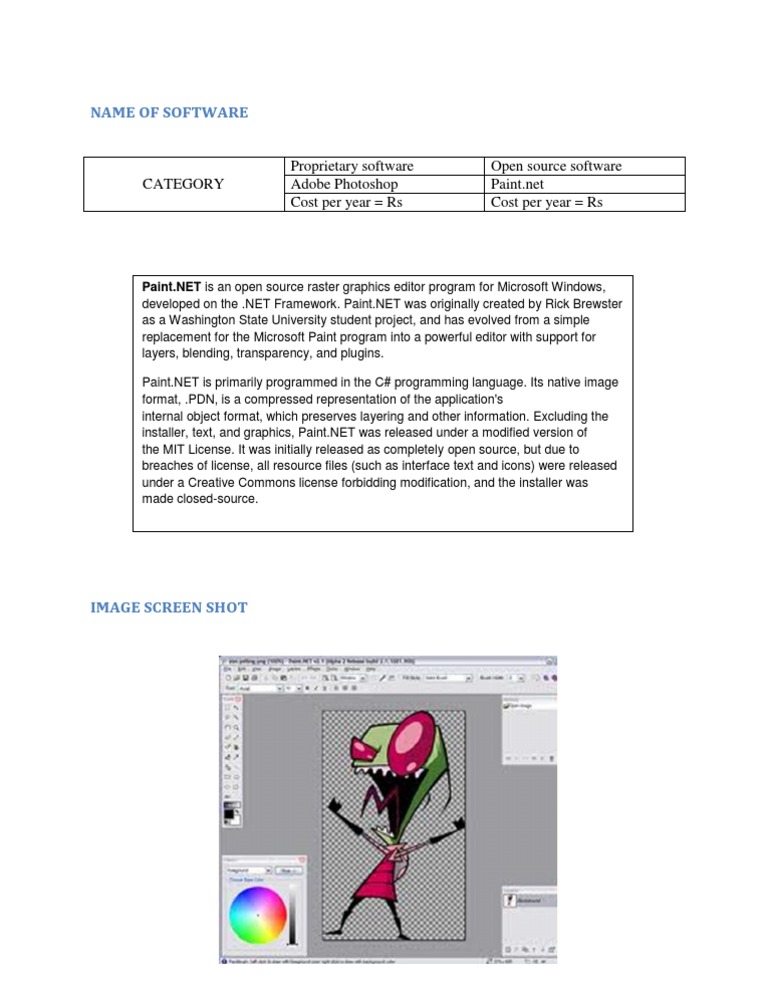 Paint.NET: Open Source Graphics Editor | PDF | Technology & Engineering