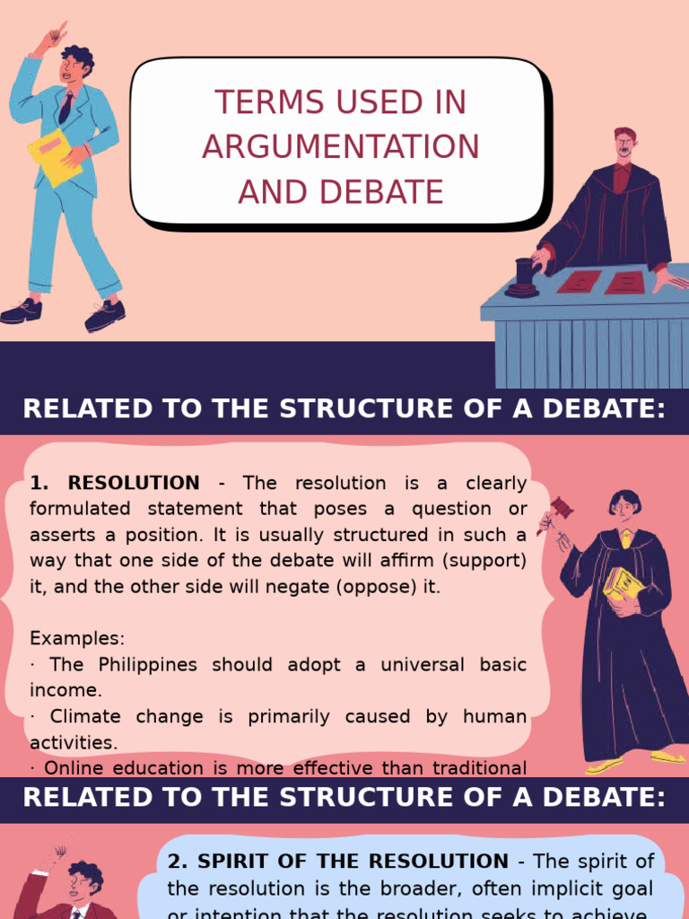 Key Terms in Debate Structure | PDF