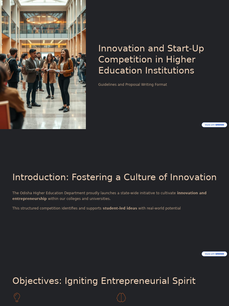 Odisha Innovation Competition Guidelines | PDF | Startup Company ...