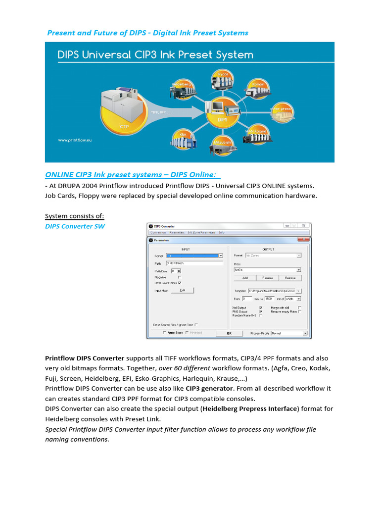 Printflow DIPS: Ink Preset Solutions | PDF | Computer Science ...