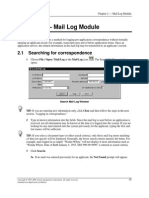 Chapter 2 - Mail Log Module: 2.1 Searching For Correspondence